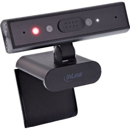 InLine® 5MP Webcam, USB-C, Autofokus, Windows Hello, Privacy-Shutter 55365