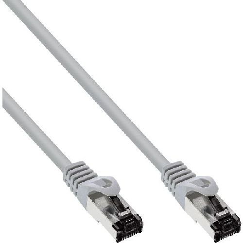 InLine® Patchkabel, S/FTP (PiMf), Cat.8.1, 2000MHz, halogenfrei, grau, 15m 78815