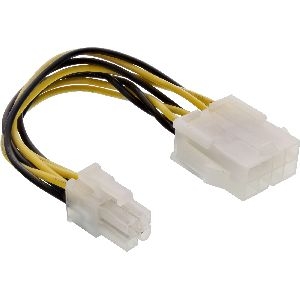 InLine® Stromadapter intern, 8pol ATX2.0 Netzteil (EPS) zu 4pol ATX1.3 Mainboard 26633A
