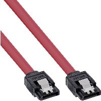 InLine® SATA 6Gb/s Kabel, mit Lasche, 0,3m 27303