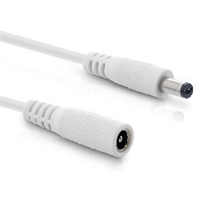 InLine® Verlängerungskabel, DC Stecker 5,5x2,1mm, weiß, 0,5m 26855E