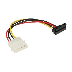 InLine® SATA Stromadap.-kab., 1x 13,34cm (5,25&quot;) BU/15pol SATA ST, unten abgew. 29670W