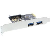 InLine® Schnittstellenkarte, 2x USB 3.0, PCIe, mit SATA Strom 76666L