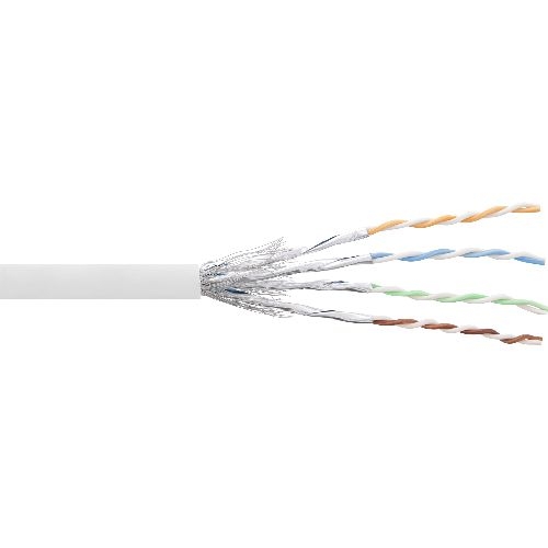 InLine® Patchkabel Cat.6 S/FTP (PiMf), weiß, AWG27, PVC, CU, 100m 76499W