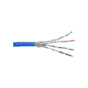 InLine® Patchkabel Cat.6 S/FTP (PiMf), blau, AWG27, PVC, CU, 100m 76499B