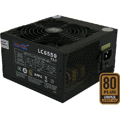 LC-Power LC6550 V2.3, ATX-Netzteil Super Silent Serie, 550W, 80 PLUS BRONZE 26692J