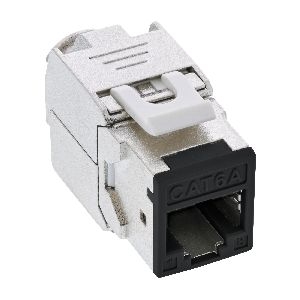 InLine® Keystone RJ45 Buchse, geschirmt, Cat.6A, schwarz 8er Pack 76207S