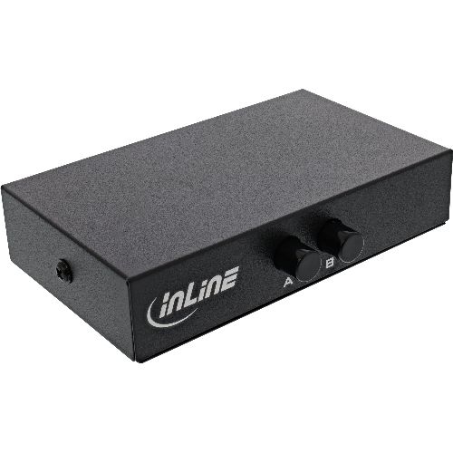InLine® RJ45 Umschalter manuell, 1 auf 2, 3x RJ45 Buchse 60606A