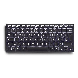 Perixx PERIBOARD-732B DE, Mini-Tastatur Wireless, mit Beleuchtung, schwarz 57155J