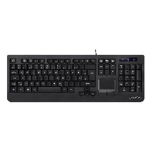 Perixx PERIBOARD-513 II US, USB-Tastatur, Touchpad, schwarz 57172J