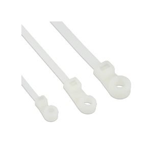 InLine® Kabelbinder mit Montageloch, Länge 200mm, Breite 4,8mm, 100 Stück 59975C
