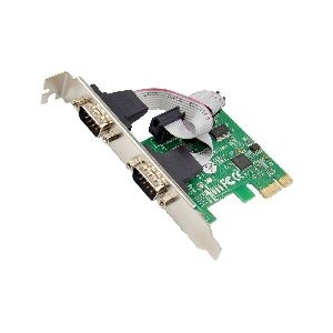 InLine® Schnittstellenkarte, 2x Seriell RS-232, PCIe, AX99100, Low-Profile 76619D
