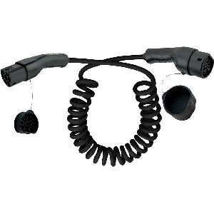 InLine® EV Spiral-Autoladekabel 11kW Typ2, 3-phasig, 3m 16273S