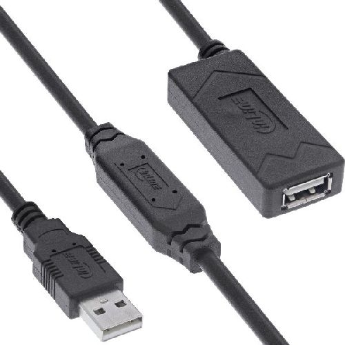 InLine® USB 2.0 Aktiv-Verlängerung, USB-A Stecker/Buchse, 20m 34613A