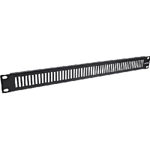 InLine® 19 Blindplatte perforiert, 2HE, RAL 9005 schwarz 19111H