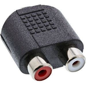 InLine® Audio Adapter, 3,5mm Klinke Buchse Stereo an 2x Cinch Buchse 99346