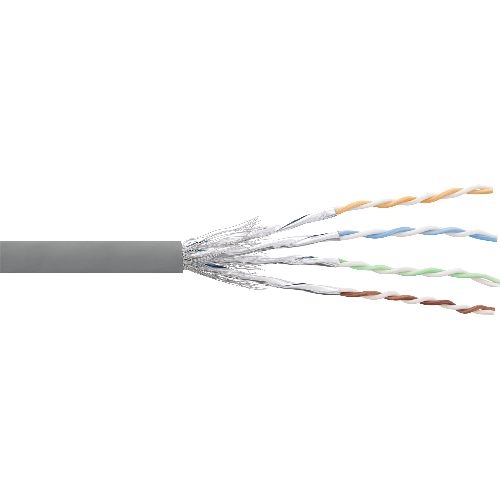 InLine® Patchkabel Cat.6 S/FTP (PiMf), grau, AWG27, PVC, CU, 100m 76499