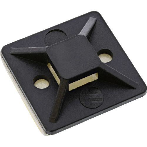 InLine® Befestigungssockel für Kabelbinder, 20x20mm, selbstklebend, 10 Stück 59965G