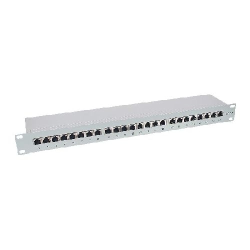 InLine® Patchfeld Cat.6, 24-fach, 48,26cm (19), 1HE, lichtgrau, RAL7035 76224