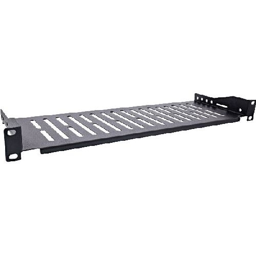 InLine® 19 Fachboden, 150mm, 10kg, 1HE, RAL 9005 schwarz 19114A