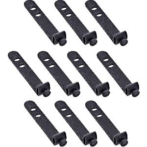 10er Pack InLine® Kabelbinder Silikon, wiederverschließbar, 65x10mm, schwarz 59972B