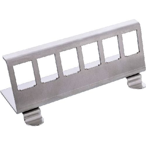 InLine® Keystone SNAP-In Metall-Modulhalter, 6-fach für Hutschiene 76203G