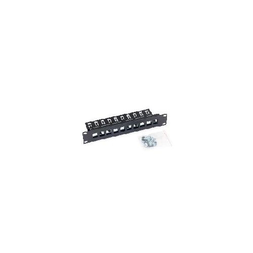 Triton RAB-PP-X03-C1 10 Patchpanel 1HE, Leerblech für max. 10 Keystone, schwarz 01957N
