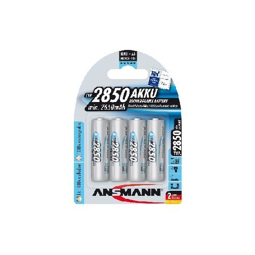 ANSMANN 5035212 NiMH-Akku Mignon AA, 2850mAh, 4er-Pack 01168P