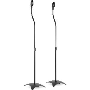 InLine® Lautsprecherständer Teleskop 68-110cm, 2 Stück, schwarz 23126C