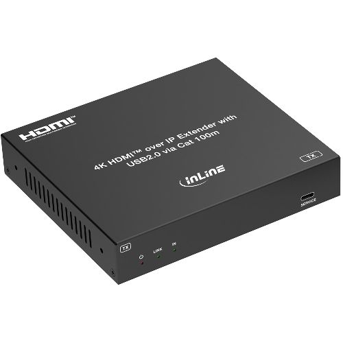 InLine® KVM Extender over IP, HDMI 4K/60Hz, 100m, Sender (TX) 57886I