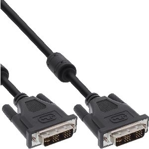 InLine® DVI-I Kabel, digital/analog, 18+5 ST / ST, Single Link, 2 Ferrite, 2m 17771