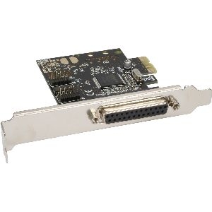 InLine® Schnittstellenkarte, 1x 25pol parallel + 2x 9pol seriell, PCIe 76624C