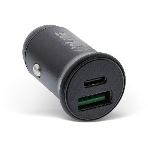 InLine® USB KFZ Stromadapter PD, 12/24V USB-A + USB-C, max. 60W, schwarz 31502B