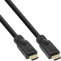 InLine® HDMI-High Speed Kabel mit Ethernet, Premium, 4K2K, ST/ST, schwarz, 0,3m 17533P
