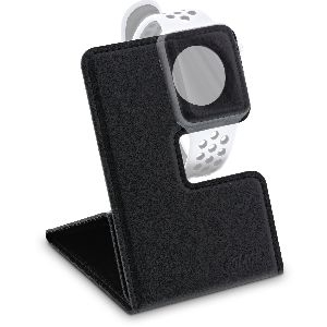 InLine 55260 InLine® Reise-Ständer für Apple Watch für Nachttisch, Schreibtisch, Regal, schwarz, fal