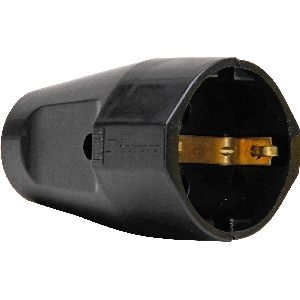 Kopp Kunststoff-Schutzkontakt-Schalenkupplung, für 3x1,5mm², schwarz 16731M