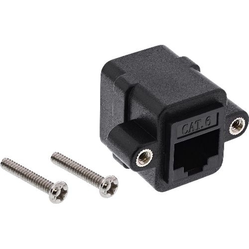 InLine® Patchkabelkupplung Cat.6, UTP, 2x RJ45 Buchse, zum Einbau 69990Y