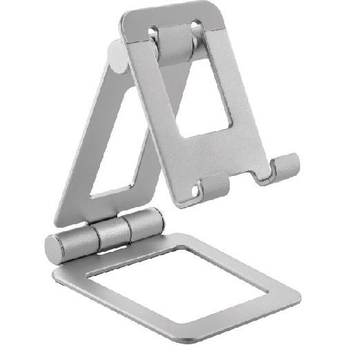 InLine® Smartphone &amp; Tablet Halter, Aluminium, klappbar, bis 10 Zoll 55729A