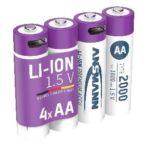 ANSMANN 1312-0036 Li-Ion Akkus Mignon AA Typ 2000 01052B