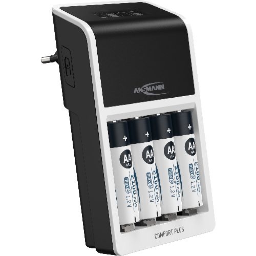 ANSMANN 1001-0094-01 Comfort Plus Schnell-Ladegerät für NiMH Akkus, AA oder AAA 00153F