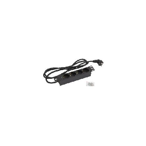 Triton RAB-PD-X91-C1 10 Steckdosenleiste 4-fach 1HE, Schutzkontaktstecker 01813