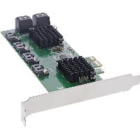 InLine® Schnittstellenkarte, 8x SATA 6Gb/s Controller, PCIe 2.0 (PCI-Express) 76617K