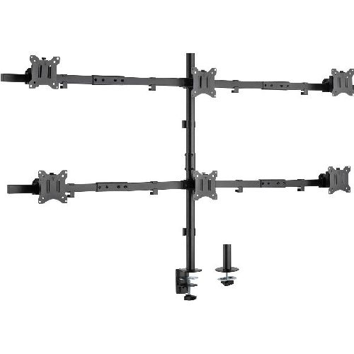 InLine® Tischhalterung, für 6x LCD-/LED-Display bis 81cm (32), max. 7kg 23108I
