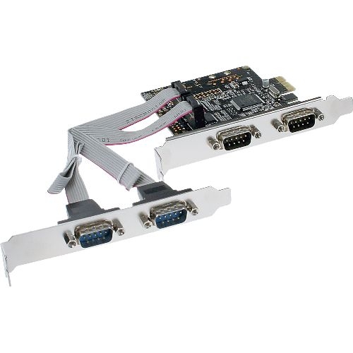 InLine® Schnittstellenkarte, 4x Seriell 9pol, PCIe (PCI-Express) 76623C