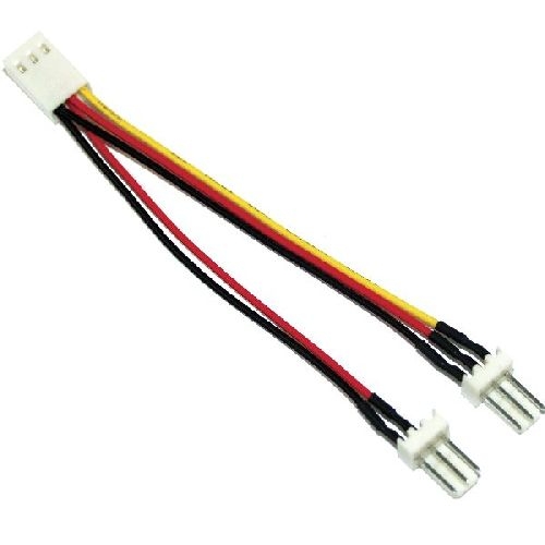 InLine® Lüfter Adapterkabel, 3pol Molex BU an 2x 3pol Molex ST 33433