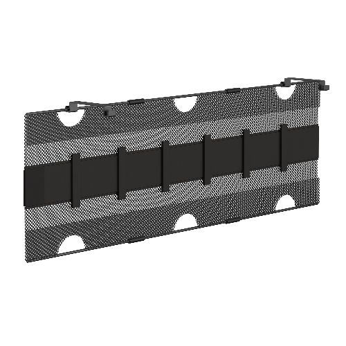 InLine® Ablagenetz für Untertisch-Montage mit Klettlaschen, schwarz 23199E