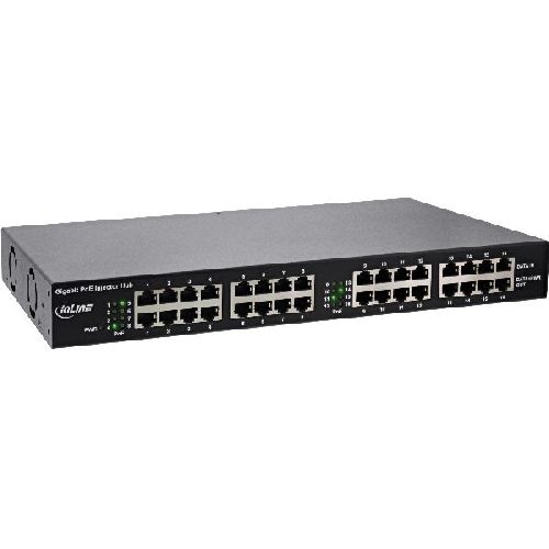 InLine® PoE+ Gigabit Netzwerk Injektor Hub 16 Port (16x PoE+), 1Gb/s, 191HE 32316H
