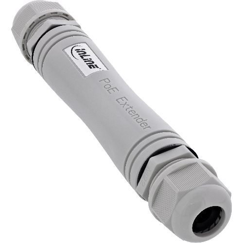 InLine® PoE+ Extender, IP67 Outdoor, 1 Gb/s, 30 W, kaskadierbar 44432K