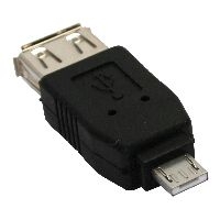 InLine 31600 InLine® Micro-USB Adapter, Micro-A Stecker an USB A Buchse