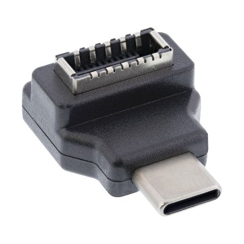 InLine® USB 3.2 Adapter, USB-C Stecker zu intern USB-E Frontpanel Buchse 33446L